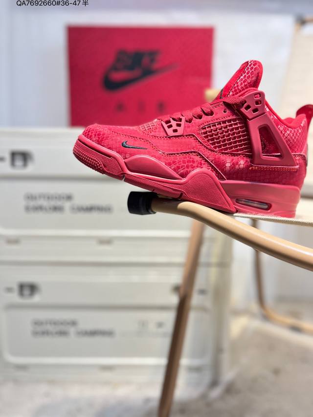 Air Jordan 4 Retro Black Military Blue 迈克尔 乔丹Aj4代中帮复古休闲运动文化篮球鞋Hf4340 Qa7692660#3