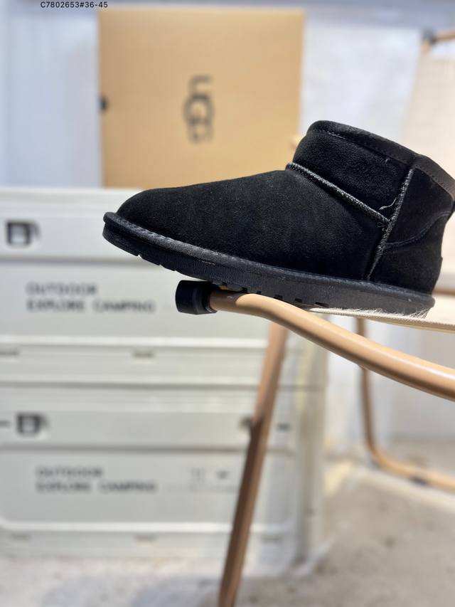 Ugg 雪地靴 防水麂绒皮革鞋面 美国轻奢品牌Ugg W Neuel尼瓦尔系列秋冬新款防污系列休闲保暖1116109 C7802653#36-45