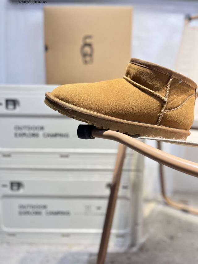 Ugg 雪地靴 防水麂绒皮革鞋面 美国轻奢品牌Ugg W Neuel尼瓦尔系列秋冬新款防污系列休闲保暖1116109 C7802653#36-45
