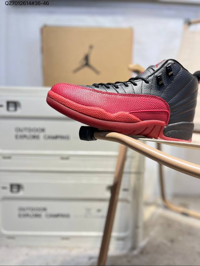 Air Jordan 12 Gs Aj12乔丹12代黑红篮球鞋 Gt8013 Qz7012614#36-46