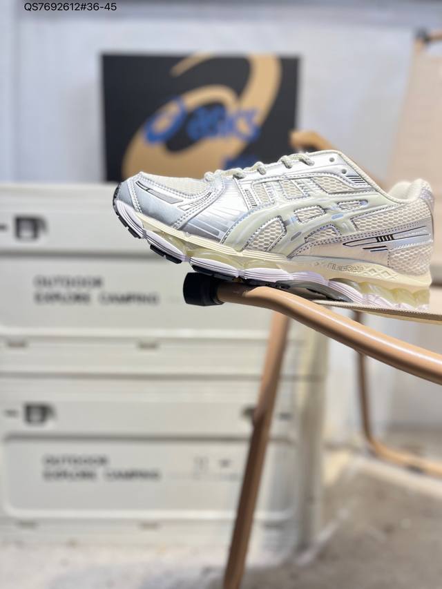 Asics Gel-Kayano 12.1亚瑟士 Platinum低帮专业有氧超轻便运动跑步鞋 全新原装数据开发 符合人体工程学 一体式双层编制鞋面 高弹性面料