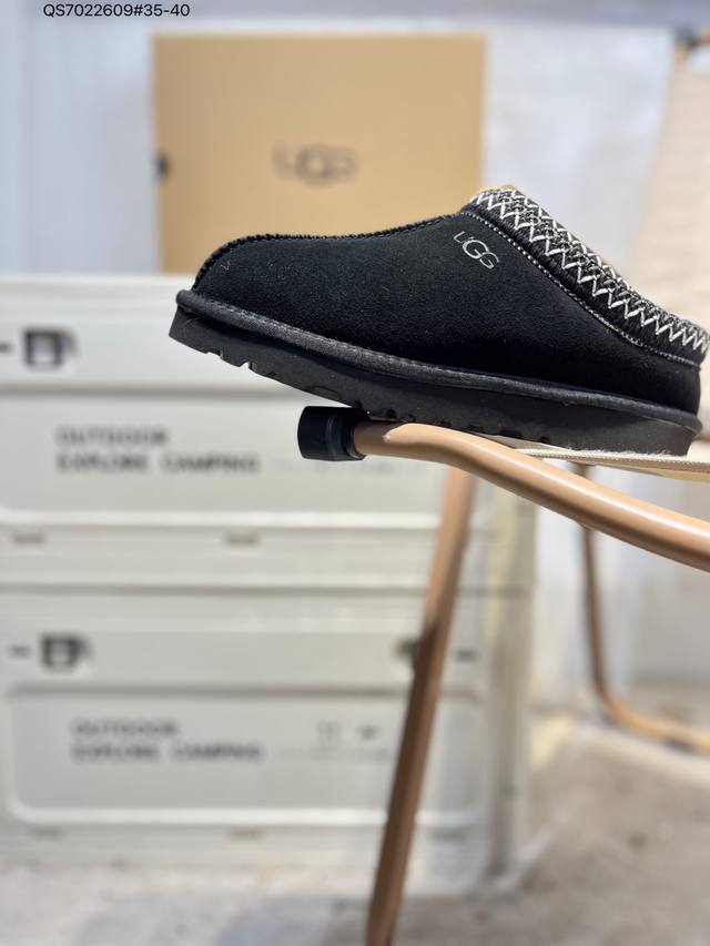 Ugg 雪地靴 防水麂绒皮革鞋面 美国轻奢品牌Ugg W Neuel尼瓦尔系列秋冬新款防污系列休闲保暖毛毛舒适便半拖Qs702 9#35-40