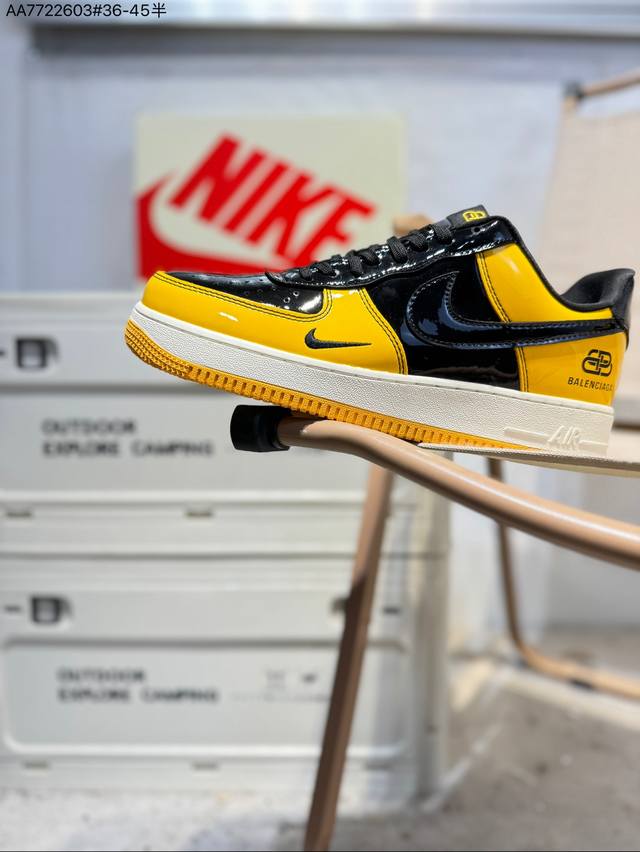 Nk Air Force 1'07 Low 空军一号低帮休闲板鞋 #定制皮料 原楦原纸板 纯正空军版型 高清洁度 内置全掌气垫Df0188 Aa772 3#36
