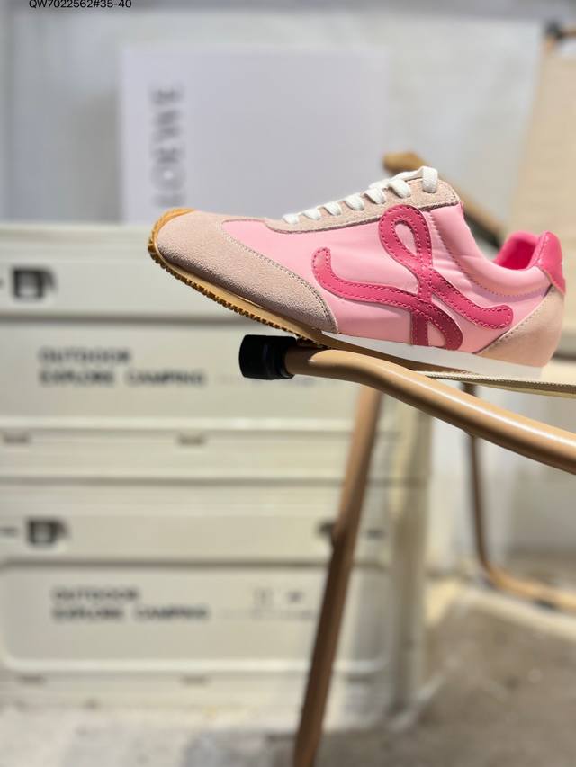 双十一公司级福利特价西班牙百年皮具奢华品牌 罗意威Loewe Ballet Runner 2.0 Sneakers 芭蕾舞2.0系列阿甘复古风德训薄底百搭休闲运