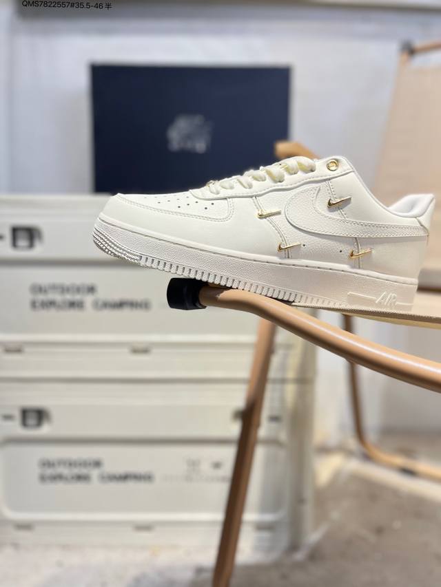 Nk Air Force 7 Low 空军一号低帮休闲板鞋 #定制皮料 原楦原纸板 纯正空军版型 高清洁度 内置全掌气垫Fv3654 Qms7822557#35