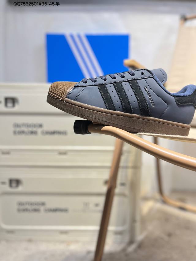 全新配色# 阿迪达斯Adidas三叶草 Originals Superstar 贝壳头系列低帮经典百搭休闲运动Jq3226 Qq7532501#35-45半