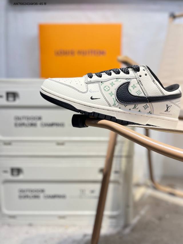 Lv Nike Sb Dunk Low 大厂出品 极力推荐 新配色 原装头层材料 独家版型蒸餾加工 帶來的是更好的视觉和脚感体验 大厂纯原品质出货 清洁度 电绣