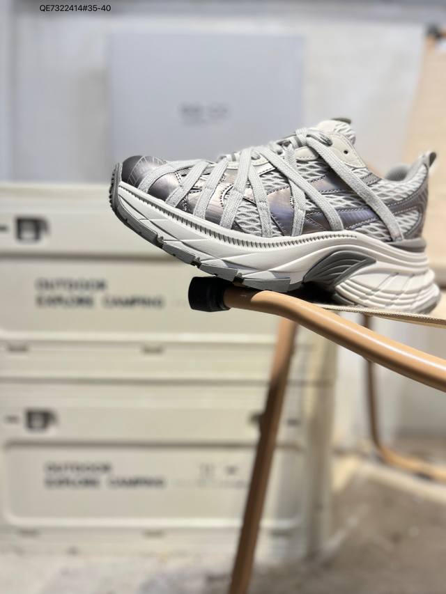 Gg-Cc Chunky Low白鹿同款独星球 新款Ggcc低帮复古厚底增高老爹鞋 时髦Look轻松定格 不费力展现率性氛围 原版正确大底 高档银盒 酷帅机能风