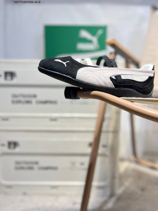 Puma Speedcat Go 薄底轻便 柔软舒适 平底复古运动休闲鞋 以趣味十足又前卫复古的设计引领潮流 融入经典配色 主打前卫复古风 鞋款的鞋侧以复古的流