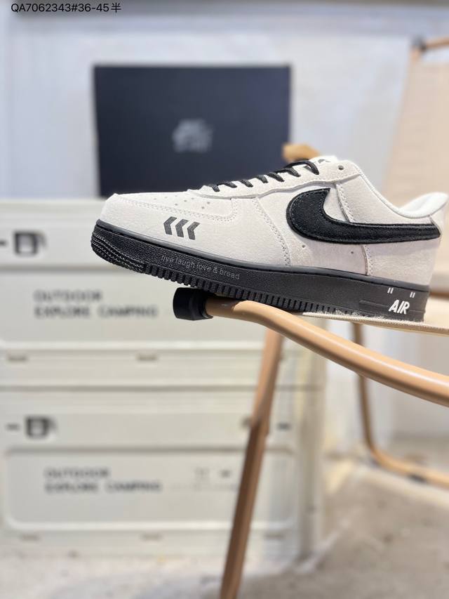 Nk Air Force 7 Low 空军一号低帮休闲板鞋 #定制皮料 原楦原纸板 纯正空军版型 高清洁度 内置全掌气垫Hq1966 Qa7062343#36-
