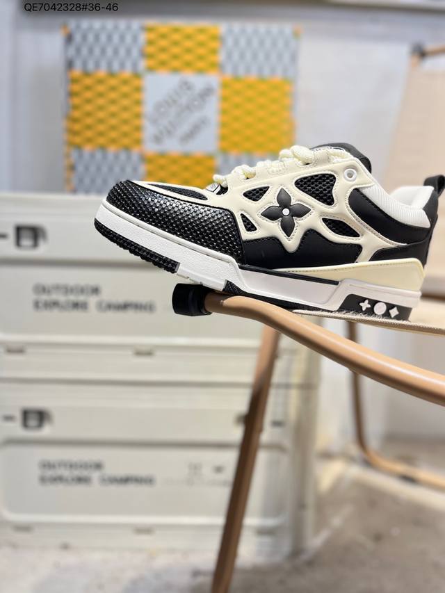路易威登 Louis Vuitton Lv路易威登板鞋 新款 Lv Trainer最新配色运动鞋 L家 篮球鞋风格运动鞋 该鞋由艺术总监 Virgil Ablo