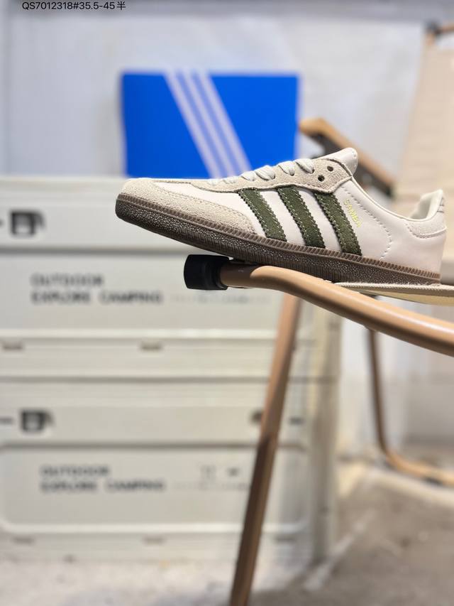 阿迪达斯三叶草Adidas Originals Samba Vegan Og”Spd“桑巴舞系列绅士德训足球风百搭低帮休闲运动板鞋Jr0893 Qs701231