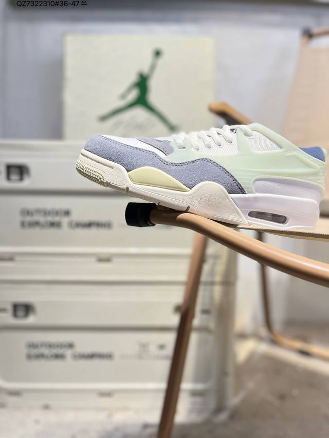 Air Jordan 4 Rm ”Black Sail“ 重置黑白 Aj4 乔丹4代 Aj4 乔4 重置黑白 乔丹篮球鞋系列 整鞋采用皮革与麂皮材料打造，鞋面使