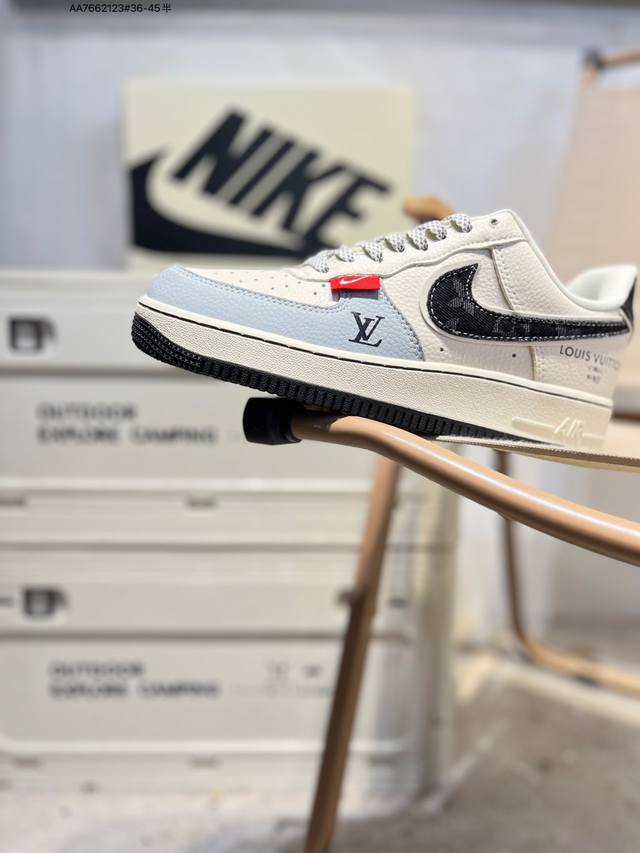 斯图西 X Nk Air Force 1'07 Low 空军一号低帮休闲板鞋 #定制皮料 原楦原纸板 纯正空军版型 高清洁度 内置全掌气垫Dd1982 Aa76