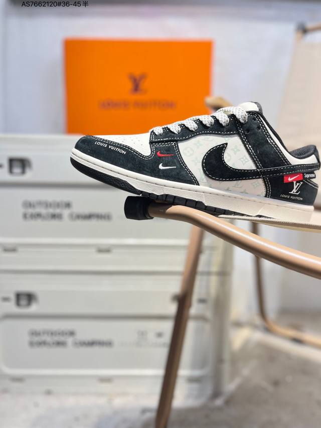 Lv X Nike Sb Dunk Low 大厂出品 极力推荐 新配色 原装头层材料 独家版型蒸餾加工 帶來的是更好的视觉和脚感体验 大厂纯原品质出货 清洁度
