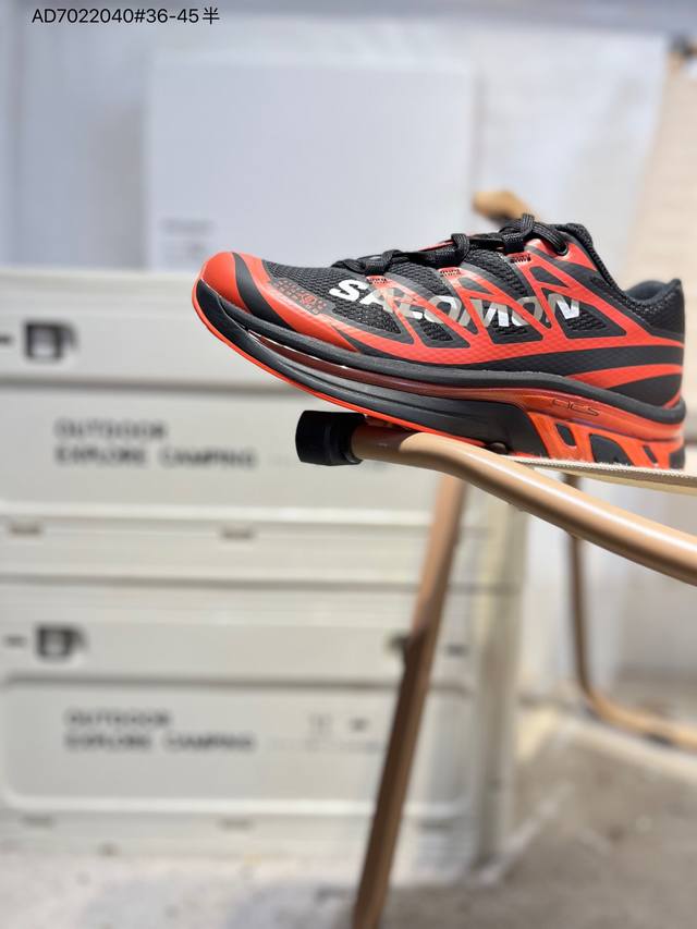 Salomon Xt-Mm6萨洛蒙户外越野跑鞋 鞋面采用Sensifit贴合技术 全方位贴合包裹脚型 鞋跟部鞋底牵引设计 提供强大的抓地性能 更适应野外崎岖不平