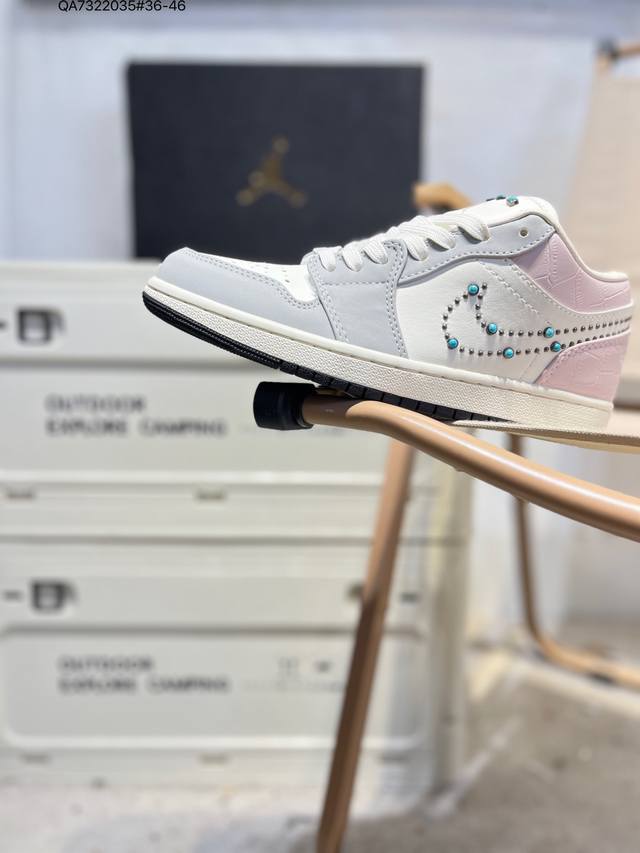 公司级头层皮乔丹Air Jordan 1 Low Aj1低帮系列篮球鞋 官方同步配色 原装级产物 #拒绝公底 立体鞋型 细节完美 高清洁度Ih7319 Qa73