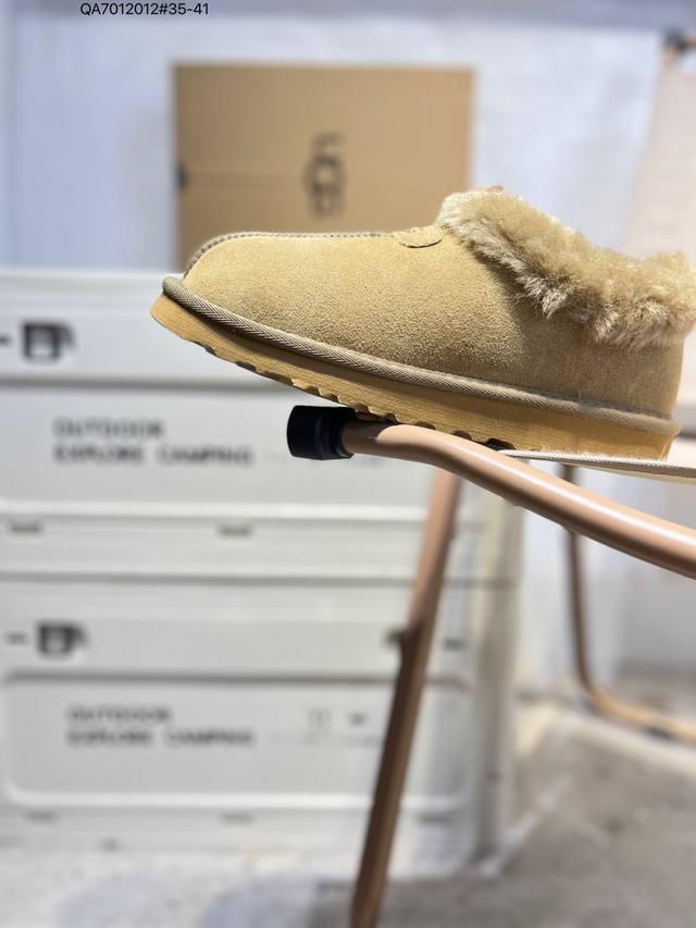 Ugg 雪地靴 防水麂绒皮革鞋面 美国轻奢品牌Ugg W Neuel尼瓦尔系列秋冬新款防污系列休闲保暖毛毛舒适便鞋女雪地靴1134810 Qa70 12#35-