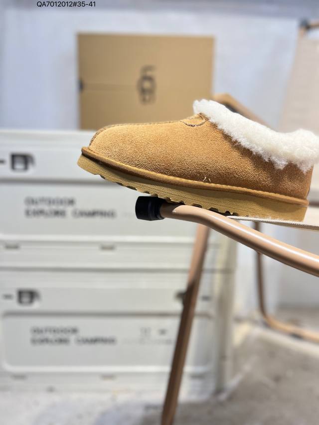 Ugg 雪地靴 防水麂绒皮革鞋面 美国轻奢品牌Ugg W Neuel尼瓦尔系列秋冬新款防污系列休闲保暖毛毛舒适便鞋女雪地靴1134810 Qa70 12#35-