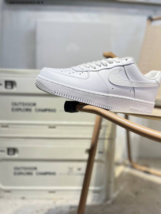 Nk Air Force 7 Low 空军一号低帮休闲板鞋 #定制皮料 原楦原纸板 纯正空军版型 高清洁度 内置全掌气垫Im6485 Qqs7822003#35