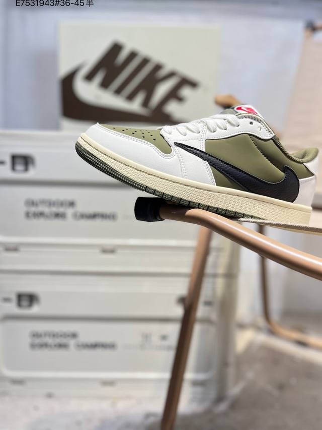 福利特价Air Jordan 1 Low Golf Sp Neutral Oliv Aj1乔丹一代高尔夫版系列低帮经典复古文化休闲运动鞋“Ts联名倒钩”Dm78