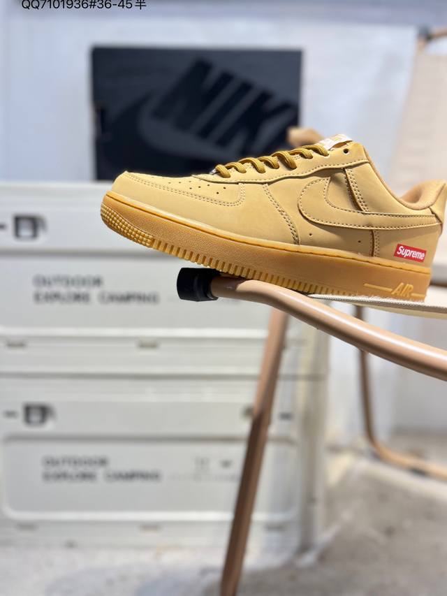 Nk Air Force 7 Low 空军一号低帮休闲板鞋 #定制皮料 原楦原纸板 纯正空军版型 高清洁度 内置全掌气垫Dn1555 Qq7101936#36-