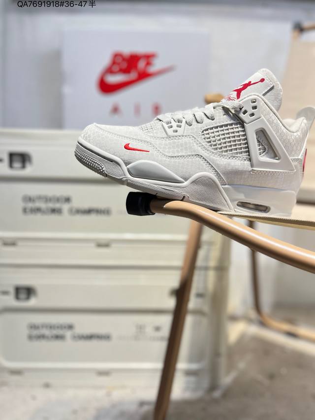 Air Jordan 4 Retro Black Military Blue 迈克尔 乔丹Aj4代中帮复古休闲运动文化篮球鞋Hf4340 Qa7691918#3