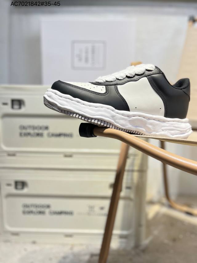 余文乐挚爱单品 复古溶解风 日本概念时装设计师三原康裕品牌Mmy Maison Mihara Yasuhiro Original Sole Canvas Low