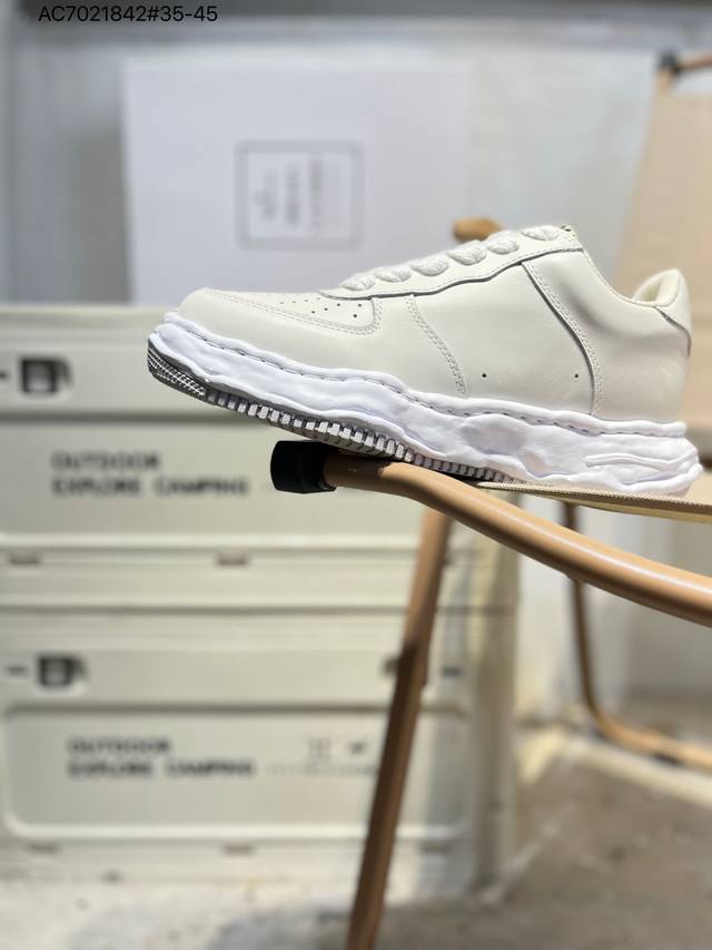 余文乐挚爱单品 复古溶解风 日本概念时装设计师三原康裕品牌Mmy Maison Mihara Yasuhiro Original Sole Canvas Low