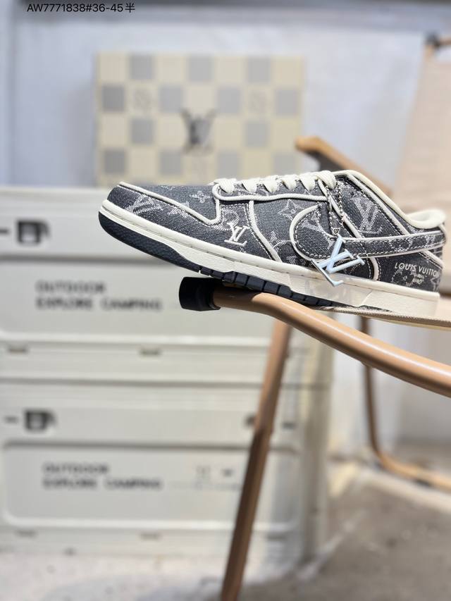 Lv X Nike Sb Dunk Low 大厂出品 极力推荐 新配色 原装头层材料 独家版型蒸餾加工 帶來的是更好的视觉和脚感体验 大厂纯原品质出货 清洁度