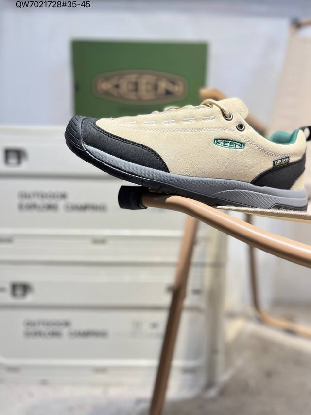 美国人气户外品牌-科恩Keen Jasper Rocks Sp贾斯珀都市系列复古低帮系带户外风露营徒步登山运动训练鞋 原楦型开发纸版#采用固色翻毛皮鞋面材质#内