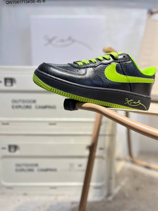 Nk Air Force 7 Low 空军一号低帮休闲板鞋 #定制皮料 原楦原纸板 纯正空军版型 高清洁度 内置全掌气垫Hv9409 Qw7061713#36-