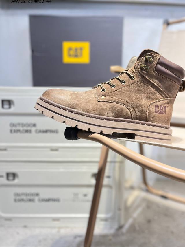Cat 卡特 硬汉推土机品牌 系列工装休闲鞋 天猫同款 全新出炉 工艺品质 专为高端海淘代购客户准备 鞋面采用头层磨砂牛皮 此款每年销量爆炸P726536 Aw