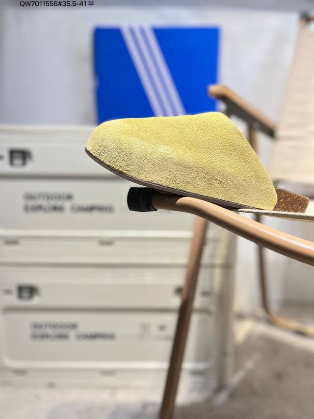 Adidas Originals Adimule 舒适百搭 防磨防滑包头拖鞋 货号：Js0705 Qw7011556#35.5-41半