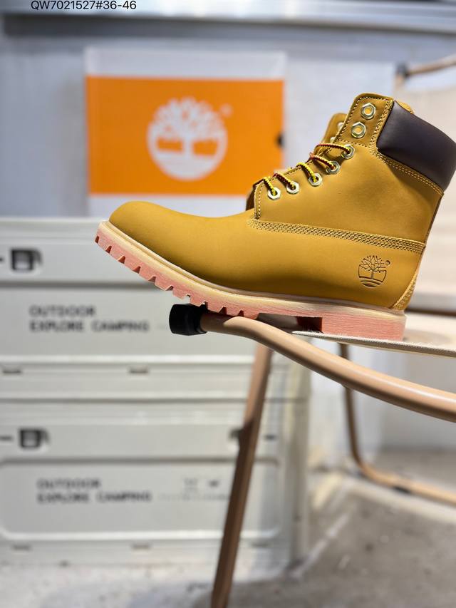 加毛款Timberland添柏岚 天伯伦 户外高帮休闲大黄靴系列 冬季防寒户外专用 日常随意搭配 原盒原包装 61 Qw7021527#36-46