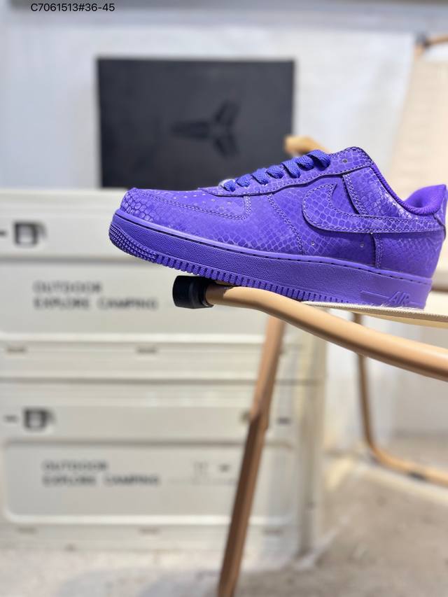 Nk Air Force 7 Low 空军一号低帮休闲板鞋 #定制皮料 原楦原纸板 纯正空军版型 高清洁度 内置全掌气垫Ib0018 C7061513#36-4