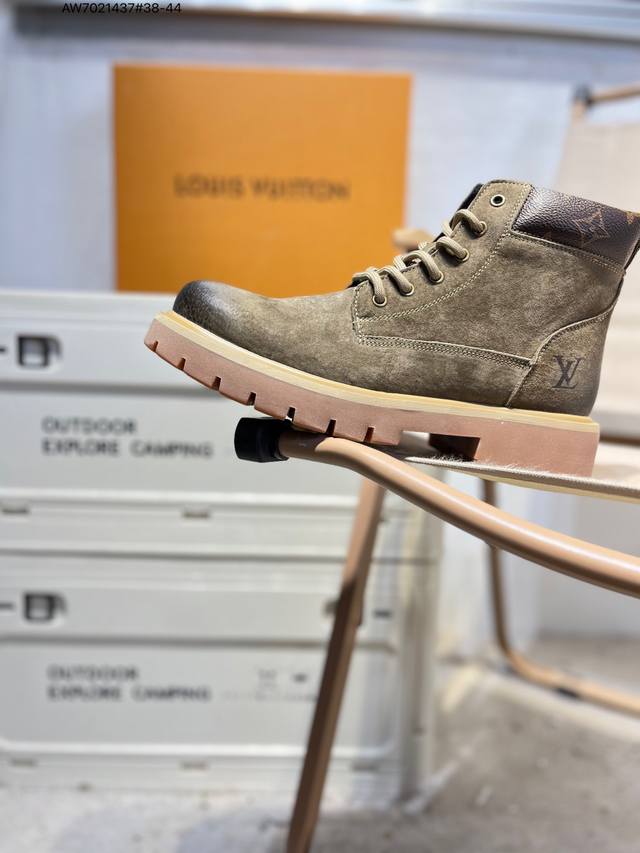 Timberland X Louis Vuitton Lv联名款 添柏岚 天伯伦老花大黄靴 原厂五金开模鞋带扣 全新升级Aw7021437#38-44