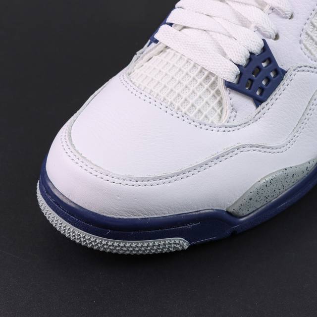 渠道优势 ！ Ljr纯原 Aj4 Air Jordan 4 Retro Midnight Navy 午夜蓝 Ljr版本纯原生产线出品 Ljr纯原最高工艺制作 原