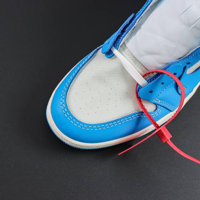 渠道优势 ！ Ljr纯原 Aj1 Off-White X Air Jordan 1 Retro High Og Unc 北卡蓝 Ljr纯原生产线出品 原装纸板原