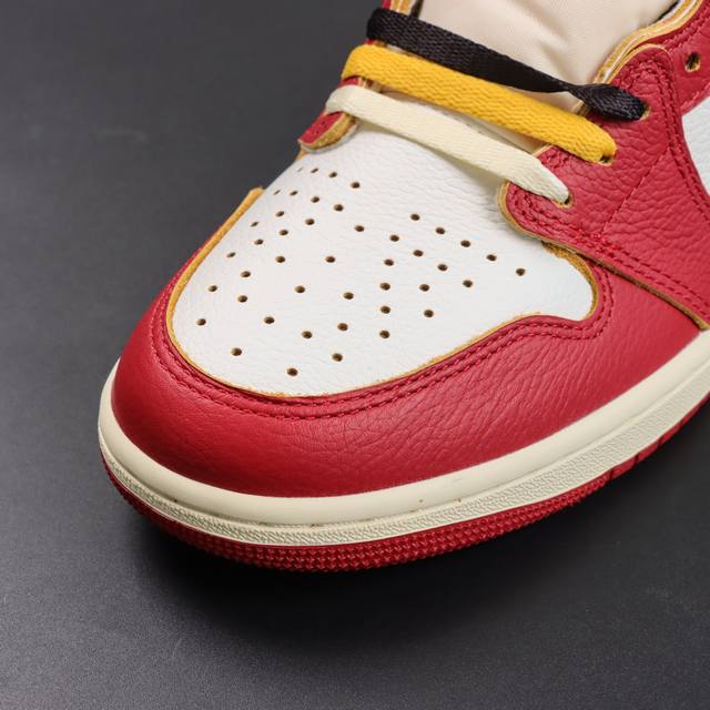 渠道优势 ！ Ljr纯原 Aj1 Union X Air Jordan 1 白红灰 Ljr纯原生产线出品 原装纸板原楦开发 极致鞋型一眼正即视感 #独家私模原档