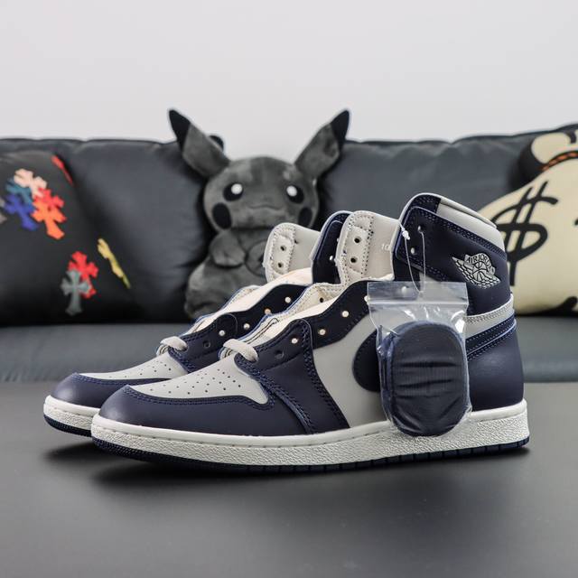 渠道优势 ！ Ljr纯原 Aj1 Air Jordan 1 Retro High '85 Georgetown 乔治城 灰蓝 Ljr纯原生产线出品 原装纸板原楦