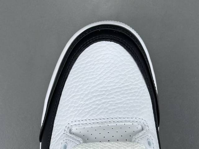渠道优势 ！ X版 改进款 Aj3 Fragment Design X Jordan Air Jordan 3 Sp 藤原浩 中帮 复古篮球鞋 男女同款 黑白