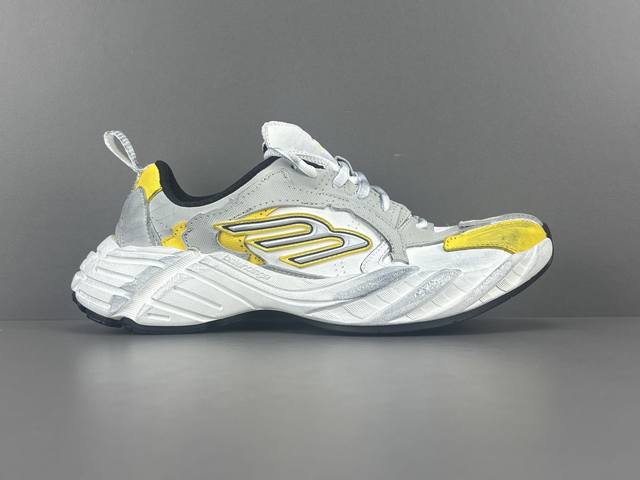 渠道优势 ！ Ok版 巴黎 Balenciaga巴黎世家 Monday 圆头系带 低帮 生活休闲鞋 男女同款 尺码 35 36 37 38 39 40 41 4