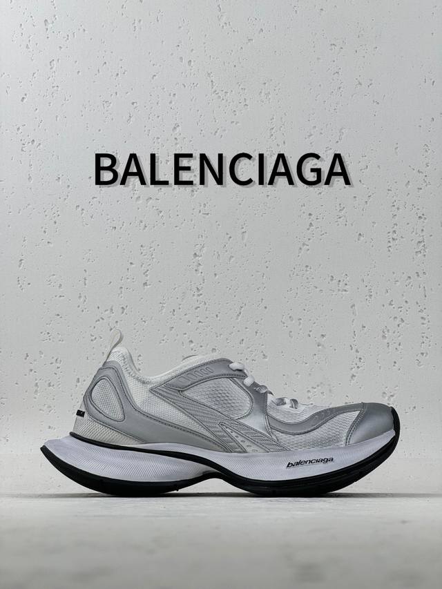渠道优势 ！ Ok版 巴黎 Balenciaga巴黎世家 Circuit 圆头系带 Logo印花 低帮 老爹鞋跑步鞋 男女同款 尺码35 36 37 38 39