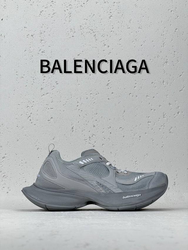 渠道优势 ！ Ok版 巴黎 Balenciaga巴黎世家 Circuit 圆头系带 Logo印花 低帮 老爹鞋跑步鞋 男女同款 尺码35 36 37 38 39