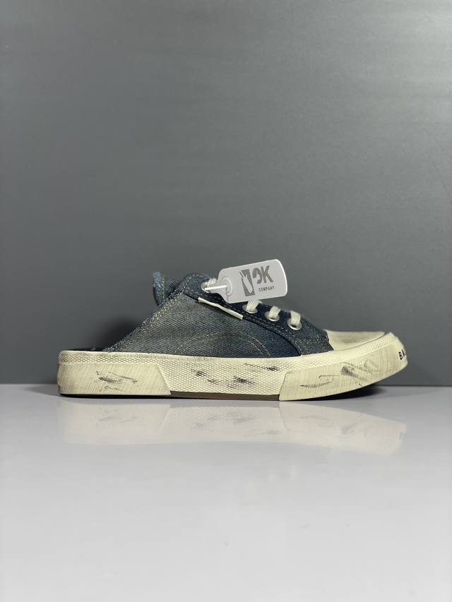 渠道优势 ！ Ok版 巴黎 Balenciaga巴黎世家 Paris 系带平底时尚凉拖 男女同款 尺码 35 36 37 38 39 40 41 42 43 4