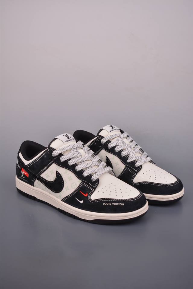 Nike Sb Dunk Low Lv联名 纯原大厂出品 极力推荐 原装头层材料 独家版型蒸餾加工 帶來的是更好的视觉和脚感体验 大厂纯原品质出货 清洁度 电绣