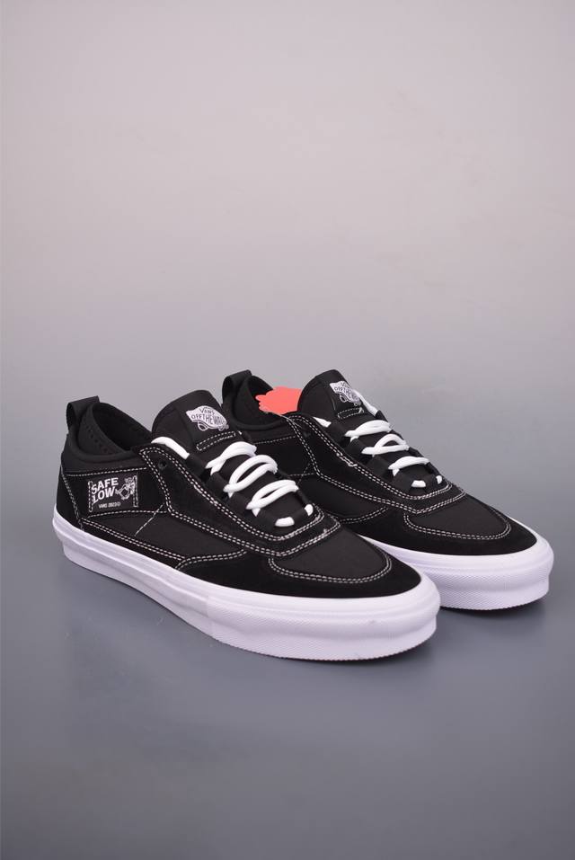 Vans Skate Safe Low 黑白 官方新款 哈弗低帮轻便滑板鞋 货号：Vn000Eehbka 尺码：35 36 36.5 37 38 38.5 39
