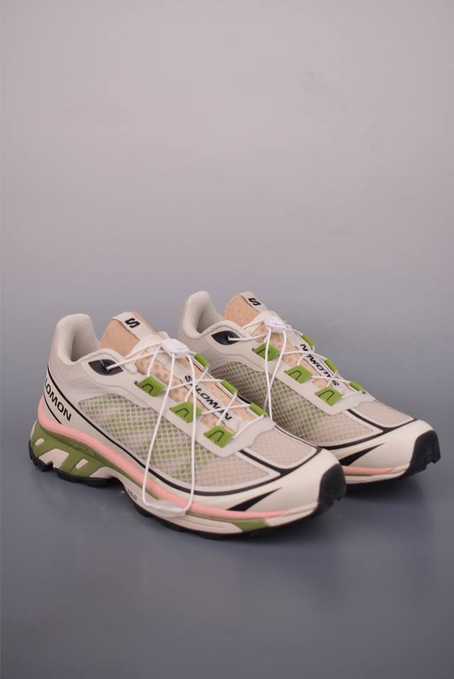 法国户外品牌-萨洛蒙 Salomon Xt-6 探索者系列 纯原版本 潮流越野机能户外休闲运动跑步鞋 采用透气网布与防护皮革组合鞋面材质 牛角扣系带开合 欧索莱