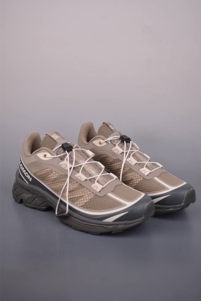 法国户外品牌-萨洛蒙 Salomon Xt-6 探索者系列 纯原版本 潮流越野机能户外休闲运动跑步鞋 采用透气网布与防护皮革组合鞋面材质 牛角扣系带开合 欧索莱